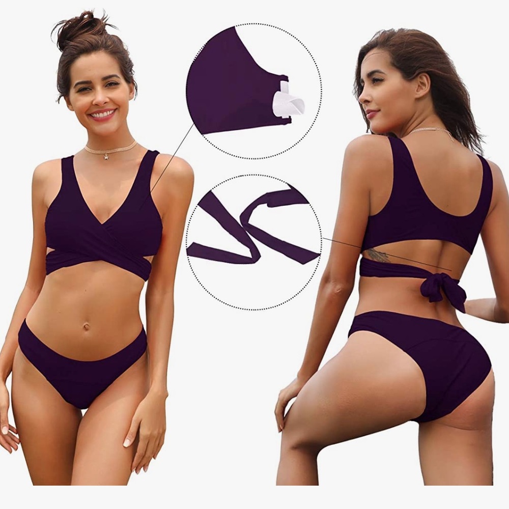 Purple Wrap Around Bikini